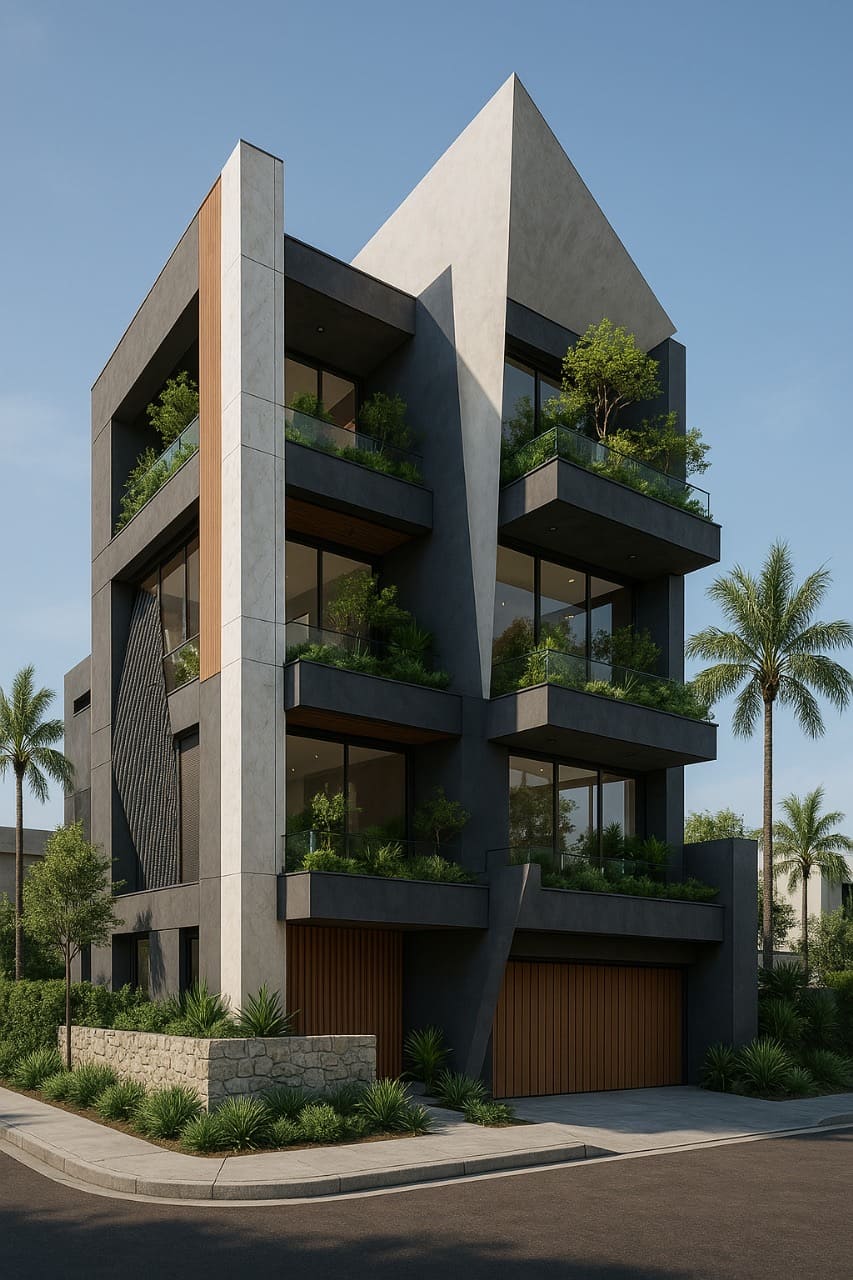 A Sculptural Modern Residence